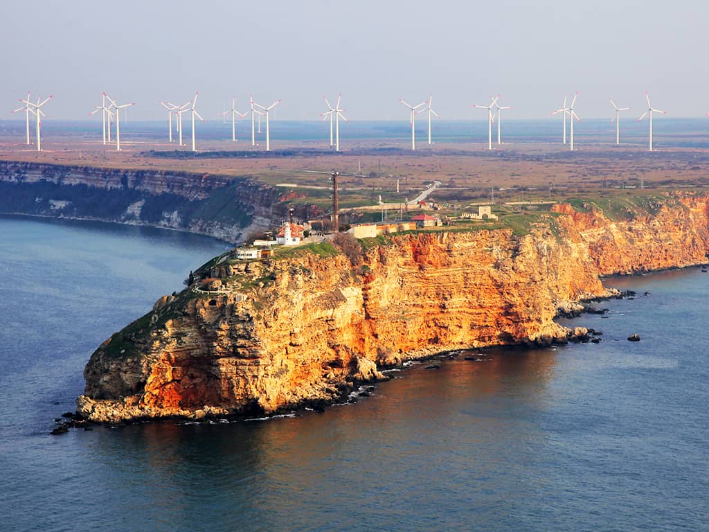 The cape from the sea